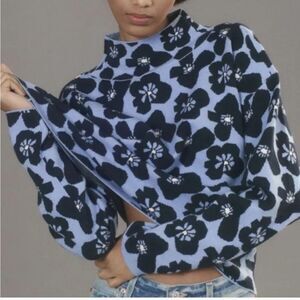 Anthropologie The Carys Mock-Neck Sweater by Maeve